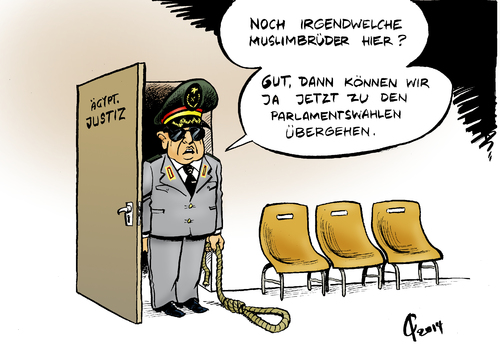 Cartoon: Massenverurteilung (medium) by Paolo Calleri tagged ägypten,justiz,gericht,militär,muslimbrüder,islamisten,prozess,massenverurteilung,parlamentswahlen,todesurteile,arabischer,frühling,karikatur,cartoon,paolo,calleri,ägypten,justiz,gericht,militär,muslimbrüder,islamisten,prozess,massenverurteilung,parlamentswahlen,todesurteile,arabischer,frühling,karikatur,cartoon,paolo,calleri