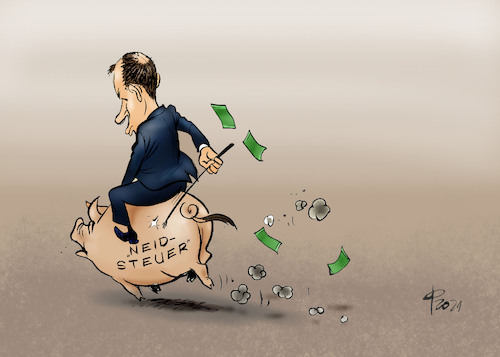 Cartoon: Neidsteuer (medium) by Paolo Calleri tagged deutschland,politik,cdu,union,kandidat,parteivorsitz,friedrich,merz,steuern,neidsteuer,vermoegenssteuer,reiche,vermoegende,arbeit,soziales,wirtschaft,gesellschaft,karikatur,cartoon,paolo,calleri,deutschland,politik,cdu,union,kandidat,parteivorsitz,friedrich,merz,steuern,neidsteuer,vermoegenssteuer,reiche,vermoegende,arbeit,soziales,wirtschaft,gesellschaft,karikatur,cartoon,paolo,calleri