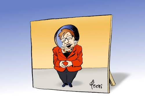 Cartoon: Neuanfang (medium) by Paolo Calleri tagged hamburg,parteien,cdu,union,parteitag,bundesparteitag,parteivorsitz,annegret,kramp,karrenbauer,merz,spahn,kandidatin,kandidaten,angela,merkel,bundeskanzlerin,karikatur,cartoon,paolo,calleri,hamburg,parteien,cdu,union,parteitag,bundesparteitag,parteivorsitz,annegret,kramp,karrenbauer,merz,spahn,kandidatin,kandidaten,angela,merkel,bundeskanzlerin,karikatur,cartoon,paolo,calleri