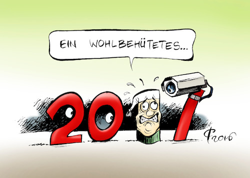 Cartoon: Neujahrswünsche (medium) by Paolo Calleri tagged welt,europa,eu,deutschland,jahreswechsel,silvester,neujahr,2016,2017,sicherheit,glueck,gesundheit,terror,anschlaege,islamisten,video,ueberwachung,kontrolle,staat,bevoelkerung,wuensche,karikatur,cartoon,paolo,calleri,welt,europa,eu,deutschland,jahreswechsel,silvester,neujahr,2016,2017,sicherheit,glueck,gesundheit,terror,anschlaege,islamisten,video,ueberwachung,kontrolle,staat,bevoelkerung,wuensche,karikatur,cartoon,paolo,calleri