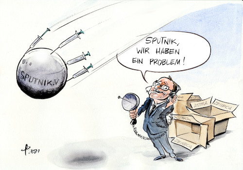 Cartoon: Notsignal (medium) by Paolo Calleri tagged welt,eu,eruopa,deutschland,corona,covid,19,impfstoff,astrazeneca,medizin,lieferung,engpass,russland,sputnik,bundesgesundheitsminister,jens,spahn,gesundheit,pandemie,biontech,schwierigkeiten,mangel,wirtschaft,gesellschaft,arbeit,finanzen,buendnisse,karikatur,cartoon,paolo,calleri,welt,eu,eruopa,deutschland,corona,covid,19,impfstoff,astrazeneca,medizin,lieferung,engpass,russland,sputnik,bundesgesundheitsminister,jens,spahn,gesundheit,pandemie,biontech,schwierigkeiten,mangel,wirtschaft,gesellschaft,arbeit,finanzen,buendnisse,karikatur,cartoon,paolo,calleri