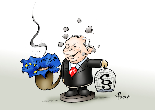 Cartoon: Räuchermännchen (medium) by Paolo Calleri tagged eu,polen,verfahren,artikel,sanktionen,justiz,justizreformen,unabhaengigkeit,freiheit,gefahr,werte,grundwerte,undemokratisch,rechtskonservativ,regierung,pis,partei,vorsitzender,jaroslaw,kaczynski,karikatur,cartoon,paolo,calleri,eu,polen,verfahren,artikel,sanktionen,justiz,justizreformen,unabhaengigkeit,freiheit,gefahr,werte,grundwerte,undemokratisch,rechtskonservativ,regierung,pis,partei,vorsitzender,jaroslaw,kaczynski,karikatur,cartoon,paolo,calleri