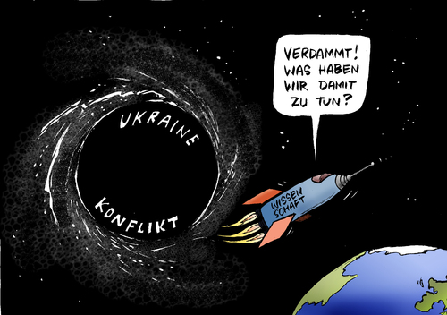 Cartoon: Schwarzes Loch (medium) by Paolo Calleri tagged weltraumbehörde,raumforschung,russland,usa,krise,konflikt,ukraine,calleri,paolo,cartoon,karikatur,zusammenarbeit,wissenschaft,weltraum,nasa,ukraine,konflikt,krise,usa,russland,raumforschung,weltraumbehörde,nasa,weltraum,wissenschaft,zusammenarbeit,karikatur,cartoon,paolo,calleri