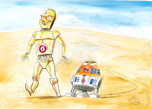 Cartoon: Star Wars... (medium) by Paolo Calleri tagged eu,frankreich,weltraum,all,welt,erde,militär,kommando,präsident,emmanuel,macron,usa,donald,trump,armee,space,command,film,star,wars,r2d2,c3po,karikatur,cartoon,paolo,calleri,eu,frankreich,weltraum,all,welt,erde,militär,kommando,präsident,emmanuel,macron,usa,donald,trump,armee,space,command,film,star,wars,r2d2,c3po,karikatur,cartoon,paolo,calleri