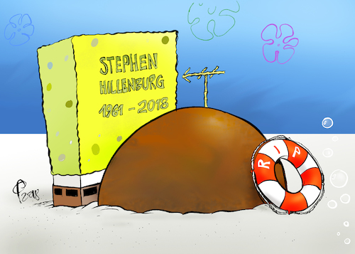 Cartoon: Stephen Hillenburg (medium) by Paolo Calleri tagged usa,stephen,hillenburg,zeichentrick,film,comic,spongebob,schwammkopf,zeichentrickfigur,schwamm,bikini,bottom,tod,erfinder,cartoon,paolo,calleri,usa,stephen,hillenburg,zeichentrick,film,comic,spongebob,schwammkopf,zeichentrickfigur,schwamm,bikini,bottom,tod,erfinder,cartoon,paolo,calleri