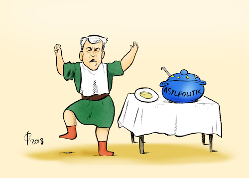 Cartoon: Suppenkasper (medium) by Paolo Calleri tagged eu,deutschland,asylbewerber,bundesinnenminister,innenminister,horst,seehofer,csu,bundeskanzlerin,angela,merkel,cdu,union,streit,richtung,fluechtlinge,migration,einigung,grenzen,minister,ministerposten,ruecktritt,drohung,forderungen,karikatur,cartoon,paolo,calleri,eu,deutschland,asylbewerber,bundesinnenminister,innenminister,horst,seehofer,csu,bundeskanzlerin,angela,merkel,cdu,union,streit,richtung,fluechtlinge,migration,einigung,grenzen,minister,ministerposten,ruecktritt,drohung,forderungen,karikatur,cartoon,paolo,calleri