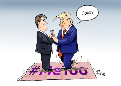 Cartoon: Vereidigungszeremonie (medium) by Paolo Calleri tagged usa,supreme,court,gericht,oberstes,kandidat,vereidigung,brett,kavanaugh,metoo,praesident,donald,trump,sexismus,frauen,maenner,vorwuerfe,demokraten,republikaner,anschuldigungen,belaestigung,integritaet,karikatur,paolo,cartoon,calleri,usa,supreme,court,gericht,oberstes,kandidat,vereidigung,brett,kavanaugh,metoo,praesident,donald,trump,sexismus,frauen,maenner,vorwuerfe,demokraten,republikaner,anschuldigungen,belaestigung,integritaet,karikatur,paolo,cartoon,calleri