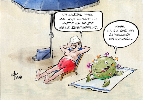 Cartoon: Zweitimpfung (medium) by Paolo Calleri tagged welt,eu,deutschland,reisen,urlaub,pandemie,freizeit,covid,varianten,mutationen,delta,indische,impfungen,zweitimpfung,erstimpfung,impfstoffe,impfzentren,medizin,gesundheit,wirtschaft,gesellschaft,welle,vierte,schulen,kinder,jugendliche,risikogruppen,herdenimmunitaet,wirksamkeit,karikatur,cartoon,paolo,calleri,welt,eu,deutschland,reisen,urlaub,pandemie,freizeit,covid,varianten,mutationen,delta,indische,impfungen,zweitimpfung,erstimpfung,impfstoffe,impfzentren,medizin,gesundheit,wirtschaft,gesellschaft,welle,vierte,schulen,kinder,jugendliche,risikogruppen,herdenimmunitaet,wirksamkeit,karikatur,cartoon,paolo,calleri