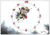 Cartoon: Fünf vor (small) by Paolo Calleri tagged muammar al gaddafi libyen tripolis bengasi proteste unruhen tote