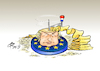 Cartoon: Käsehobel (small) by Paolo Calleri tagged eu,europa,wahlen,europawahl,2019,rechtspopulisten,holland,niederlande,partei,freiheit,geert,wilders,stimmen,verluste,nationalismus,faschismus,populistisch,karikatur,cartoon,paolo,calleri