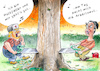 Cartoon: Lumberjacks (small) by Paolo Calleri tagged usa,alaska,regenwaelder,wald,natur,abholzung,wirtschaft,amazonas,suedamerika,nordamerika,brasilien,umwelt,klima,klimakrise,gruene,lunge,praesident,donad,trump,jair,bolsonaro,protest,landwirtschaft,zukunft,generationen,monty,python,lumberjack,song,holzfaeller,lied,karikatur,cartoon,paolo,calleri