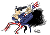 Cartoon: Shutdown (small) by Paolo Calleri tagged usa,washington,republikaner,demokraten,zahlunsunfähigkeit,pleite,shutdown,haushalt,etatstreit,kürzungen,gesundheitsreform,obamacare,senat,schulden,karikatur,paolo,calleri