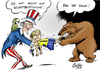Cartoon: Zankapfel (small) by Paolo Calleri tagged ukraine,russland,eu,krim,usa,krise,vertragstreue,recht,selbstbestimmung,referendum,kiew,übergangsregierung,karikatur,cartoon,paolo,calleri