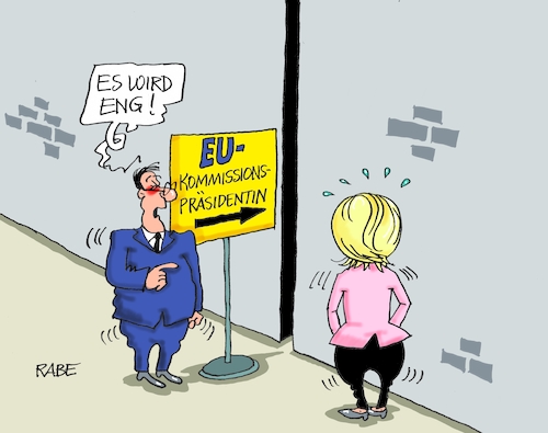 Cartoon: A weng eng (medium) by RABE tagged europawahl,mai,brüssel,eu,rabe,ralf,böhme,cartoon,karikatur,pressezeichnung,farbcartoon,tagescartoon,kreistag,kreistagswahlen,wahlsonntag,sitze,kandidaten,wahlcoaching,wähler,wählercoaching,coach,von,der,leyen,eng,kommissionspräsidentin,spitzenposten,juncker,weber,merkel,tusk,europawahl,mai,brüssel,eu,rabe,ralf,böhme,cartoon,karikatur,pressezeichnung,farbcartoon,tagescartoon,kreistag,kreistagswahlen,wahlsonntag,sitze,kandidaten,wahlcoaching,wähler,wählercoaching,coach,von,der,leyen,eng,kommissionspräsidentin,spitzenposten,juncker,weber,merkel,tusk