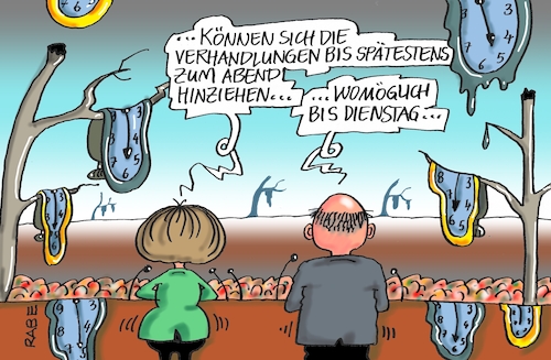 Cartoon: Alles fließt (medium) by RABE tagged sonderparteitag,spd,martin,schulz,ja,groko,koalitionsverhandlungen,rabe,ralf,böhme,cartoon,karikatur,pressezeichnung,farbcartoon,tagescartoon,merkel,union,koalitionsgespräche,neuwahlen,csu,verhandlungen,fachgruppen,koalitionspapier,katalog,dienstag,abend,dali,zeit,uhren,surrealismus,sonderparteitag,spd,martin,schulz,ja,groko,koalitionsverhandlungen,rabe,ralf,böhme,cartoon,karikatur,pressezeichnung,farbcartoon,tagescartoon,merkel,union,koalitionsgespräche,neuwahlen,csu,verhandlungen,fachgruppen,koalitionspapier,katalog,dienstag,abend,dali,zeit,uhren,surrealismus