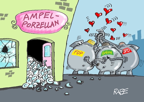 Cartoon: Ampelscherben (medium) by RABE tagged olaf,scholz,bundeskanzler,ankündigung,zeitenwende,ergebnisse,opposition,union,rabe,ralf,böhme,cartoon,karikatur,pressezeichnung,farbcartoon,tagescartoon,kluft,spalt,brücke,ampel,ampelregierung,abgrund,koalitionsbeschlüsse,koalitionsspitzen,beschlüsse,einigkeit,harmonie,elefanten,dickhäuter,porzellan,porzellanladen,scherben,bruch,olaf,scholz,bundeskanzler,ankündigung,zeitenwende,ergebnisse,opposition,union,rabe,ralf,böhme,cartoon,karikatur,pressezeichnung,farbcartoon,tagescartoon,kluft,spalt,brücke,ampel,ampelregierung,abgrund,koalitionsbeschlüsse,koalitionsspitzen,beschlüsse,einigkeit,harmonie,elefanten,dickhäuter,porzellan,porzellanladen,scherben,bruch