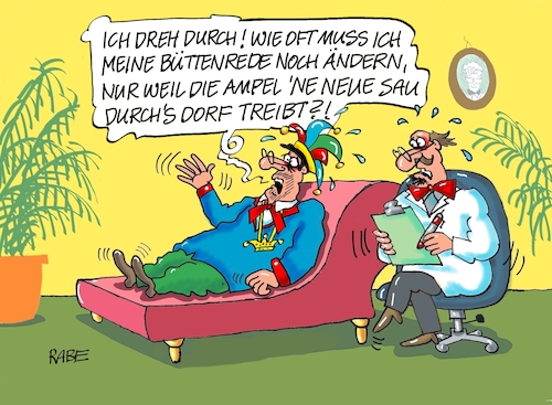 Cartoon: Arme Sau von Büttenredner (medium) by RABE tagged ampelregierung,scholz,spd,grüne,fdp,lindner,kinder,kindergrundsicherung,rabe,ralf,böhme,cartoon,karikatur,pressezeichnung,farbcartoon,tagescartoon,hausmeister,ohren,zähne,sau,gesetze,haushalt,änderunge,ergänzungen,beschlüsse,karneval,fasching,bütt,büttenredner,büttenabend,couch,psychiater,ampelregierung,scholz,spd,grüne,fdp,lindner,kinder,kindergrundsicherung,rabe,ralf,böhme,cartoon,karikatur,pressezeichnung,farbcartoon,tagescartoon,hausmeister,ohren,zähne,sau,gesetze,haushalt,änderunge,ergänzungen,beschlüsse,karneval,fasching,bütt,büttenredner,büttenabend,couch,psychiater