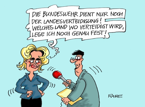 Cartoon: Auslandseinsätze (medium) by RABE tagged steinmeier,von,der,leyen,verteidigungsministerin,bundeswehr,landesverteidigung,rabe,ralf,böhme,cartoon,karikatur,pressezeichnung,farbcartoon,tagescartoon,soldaten,afghanistan,lybien,somali,ukraine,is,islamisten,terroristen,steinmeier,von,der,leyen,verteidigungsministerin,bundeswehr,landesverteidigung,rabe,ralf,böhme,cartoon,karikatur,pressezeichnung,farbcartoon,tagescartoon,soldaten,afghanistan,lybien,somali,ukraine,is,islamisten,terroristen