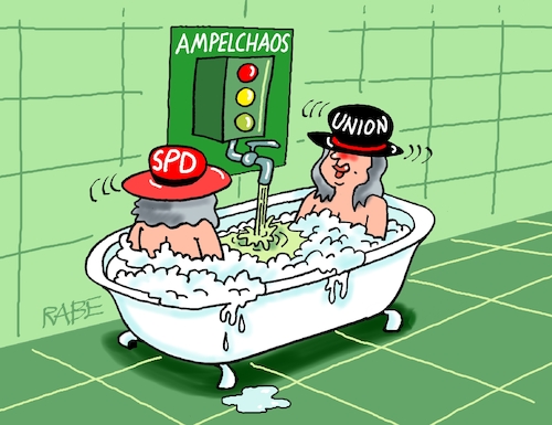 Cartoon: Badespaß (medium) by RABE tagged merz,union,kanzler,fritze,koalition,spd,klingbeil,bundesregierung,rabe,ralf,böhme,cartoon,karikatur,pressezeichnung,farbcartoon,tagescartoon,trump,putin,krisen,tv,nachrichten,waschmaschine,ampel,ampelstreit,ampelchaos,schwarz,rot,wehrdienst,badewanne,merz,union,kanzler,fritze,koalition,spd,klingbeil,bundesregierung,rabe,ralf,böhme,cartoon,karikatur,pressezeichnung,farbcartoon,tagescartoon,trump,putin,krisen,tv,nachrichten,waschmaschine,ampel,ampelstreit,ampelchaos,schwarz,rot,wehrdienst,badewanne