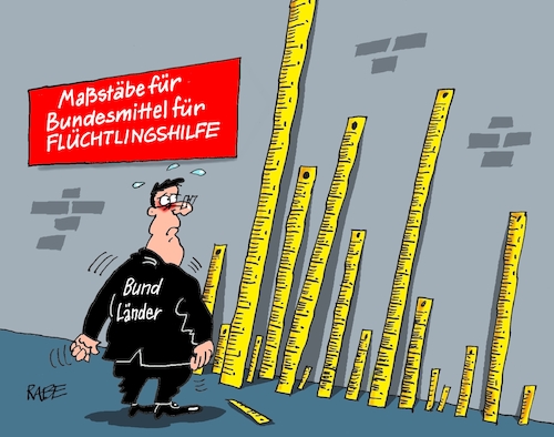 Cartoon: Bemessungen (medium) by RABE tagged gipfel,flüchtlingsgipfel,berlin,kanzleramt,bund,länder,lindner,bundesmittel,flüchtlingshilfe,unterbringung,kosten,kommunen,rabe,ralf,böhme,cartoon,karikatur,pressezeichnung,farbcartoon,tagescartoon,maßstab,maßstäbe,lineale,messlatte,messlatten,gipfel,flüchtlingsgipfel,berlin,kanzleramt,bund,länder,lindner,bundesmittel,flüchtlingshilfe,unterbringung,kosten,kommunen,rabe,ralf,böhme,cartoon,karikatur,pressezeichnung,farbcartoon,tagescartoon,maßstab,maßstäbe,lineale,messlatte,messlatten