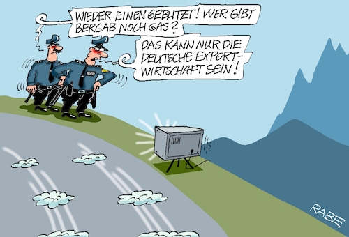 Cartoon: Berg und Tal (medium) by RABE tagged ampel,ampelregierung,rot,grün,gelb,fdp,spd,grüne,rabe,ralf,böhme,cartoon,karikatur,pressezeichnung,farbcartoon,tagescartoon,pöbelei,pöbler,bestrafung,regelung,beschimpfung,bundestag,abgeordnete,wirtschaftsminister,konjunktur,export,industrie,polizei,blitzer,raser,wirtschaftswachstum,ampel,ampelregierung,rot,grün,gelb,fdp,spd,grüne,rabe,ralf,böhme,cartoon,karikatur,pressezeichnung,farbcartoon,tagescartoon,pöbelei,pöbler,bestrafung,regelung,beschimpfung,bundestag,abgeordnete,wirtschaftsminister,konjunktur,export,industrie,polizei,blitzer,raser,wirtschaftswachstum