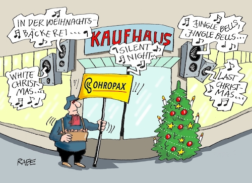 Cartoon: Beschallungstechnik (medium) by RABE tagged weihnachten,weihnachtsfest,weihnachtsmann,weihnachtsmänner,bart,geschenkesack,rabe,ralf,böhme,cartoon,karikatur,pressezeichnung,farbcartoon,tagescartoon,kaufhaus,festtagseinkäufe,geschenke,geschenkeeinkäufe,weihnachtsmusik,weihnachtshits,weihnachtsklassiker,last,christmas,weihnachtsbäckerei,white,silent,night,weihnachten,weihnachtsfest,weihnachtsmann,weihnachtsmänner,bart,geschenkesack,rabe,ralf,böhme,cartoon,karikatur,pressezeichnung,farbcartoon,tagescartoon,kaufhaus,festtagseinkäufe,geschenke,geschenkeeinkäufe,weihnachtsmusik,weihnachtshits,weihnachtsklassiker,last,christmas,weihnachtsbäckerei,white,silent,night