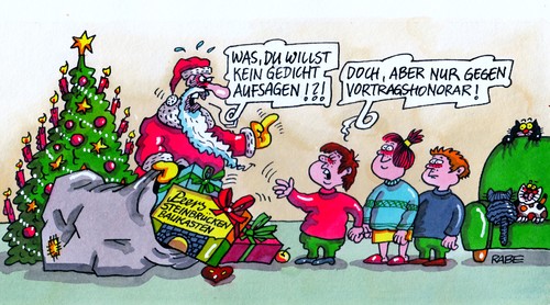 Cartoon: Bescherung (medium) by RABE tagged kanzlerin,bundestagswahl,bundesregierung,spd,steinbrück,peer,kanzlerkandidat,weihnachtsabend,christmas,weihnachtsfest,weihnachten,bescherung,gegenkandidat,ralf,böhme,rabe,cartoon,karikatur,opposition,wahljahr,wähler,stimmzettel,vortrag,vortragshonorar,honorar,offenlegun,euro,eurokrise,weihnachtslied,weihnachtsgedicht,weihnachtsmann,weihnachtsbaum,kinder,mädchen,junge,geschenke,geschenkesack,bescherung,weihnachten,weihnachtsfest,christmas,weihnachtsabend,kanzlerkandidat,peer,steinbrück,spd,bundesregierung,bundestagswahl,kanzlerin,gegenkandidat,ralf,böhme,rabe,cartoon,karikatur,opposition,wahljahr,wähler,stimmzettel,vortrag,vortragshonorar,honorar,offenlegun,euro,eurokrise,weihnachtslied,weihnachtsgedicht,weihnachtsmann,weihnachtsbaum,kinder,mädchen,junge,geschenke,geschenkesack