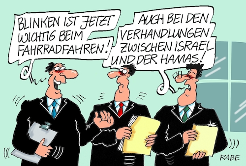 Cartoon: Blinken erlaubt (medium) by RABE tagged blinken,aussenminister,usa,verhandlungen,israel,hamas,rabe,ralf,böhme,cartoon,karikatur,pressezeichnungen,farbcartoon,tagescartoon,fahrrad,blinker,pflicht,erlaubnis,abbieger,blinken,aussenminister,usa,verhandlungen,israel,hamas,rabe,ralf,böhme,cartoon,karikatur,pressezeichnungen,farbcartoon,tagescartoon,fahrrad,blinker,pflicht,erlaubnis,abbieger