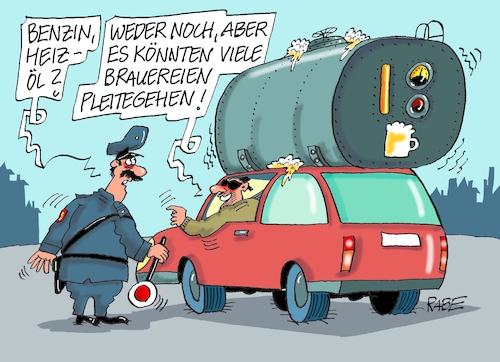 Cartoon: Brauereienpleiten (medium) by RABE tagged gas,gassparen,gasnotstand,gasgeben,sanktionen,gasspeicher,gasheizung,rabe,ralf,böhme,cartoon,karikatur,pressezeichnung,farbcartoon,tagescartoon,robert,habeck,putin,ukrainekrieg,inflation,energiekrise,bier,bierbrauereien,braustätten,brauereien,pleite,pleitewelle,hamstern,tank,biertank,heizöl,benzin,autofahrer,kraftfahrer,polizei,polizist,schaum,bierschaum,maßkrug,gas,gassparen,gasnotstand,gasgeben,sanktionen,gasspeicher,gasheizung,rabe,ralf,böhme,cartoon,karikatur,pressezeichnung,farbcartoon,tagescartoon,robert,habeck,putin,ukrainekrieg,inflation,energiekrise,bier,bierbrauereien,braustätten,brauereien,pleite,pleitewelle,hamstern,tank,biertank,heizöl,benzin,autofahrer,kraftfahrer,polizei,polizist,schaum,bierschaum,maßkrug