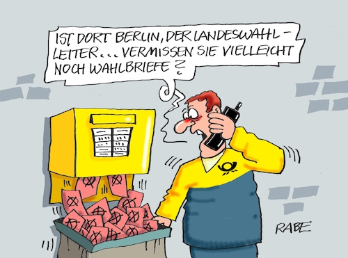 Cartoon: Briefgeheimnis (medium) by RABE tagged post,briefkasten,dhl,briefe,zusteller,corona,personalprobleme,zustellerprobleme,notfallplan,briefschlitz,rabe,ralf,böhme,cartoon,karikatur,pressezeichnung,farbcartoon,tagescartoon,posthorn,leerzeiten,berlin,pannenwahl,berlinwahl,senatswahl,stimmzettel,wahlbriefe,giffey,wahldebakel,fehler,wahlwiederholung,post,briefkasten,dhl,briefe,zusteller,corona,personalprobleme,zustellerprobleme,notfallplan,briefschlitz,rabe,ralf,böhme,cartoon,karikatur,pressezeichnung,farbcartoon,tagescartoon,posthorn,leerzeiten,berlin,pannenwahl,berlinwahl,senatswahl,stimmzettel,wahlbriefe,giffey,wahldebakel,fehler,wahlwiederholung