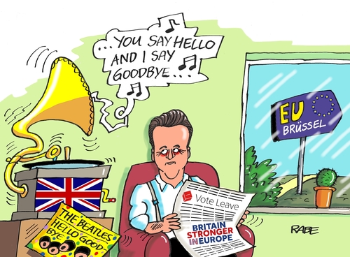 Cartoon: Briten Brexit (medium) by RABE tagged cameron,england,briten,austritt,verbleib,eu,brüssel,volksentscheid,leave,rabe,ralf,böhme,cartoon,karikatur,pressezeichnung,farbcartoon,tagescartoon,schallplatte,beatles,hello,goodbye,grammophon,cameron,england,briten,austritt,verbleib,eu,brüssel,volksentscheid,leave,rabe,ralf,böhme,cartoon,karikatur,pressezeichnung,farbcartoon,tagescartoon,schallplatte,beatles,hello,goodbye,grammophon