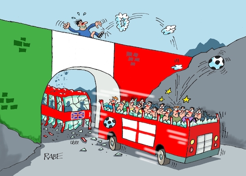 Cartoon: Brückentag (medium) by RABE tagged em,europameisterschaft,fußball,fußballer,sport,elfmeterschießen,rabe,ralf,böhme,cartoon,karikatur,pressezeichnung,farbcartoon,tagescartoon,england,italien,pokal,london,wembley,wembleystadion,europameister,boris,johnson,brücke,bus,doppeldecker,doppelstockbus,doppeldeckerbus,unfall,em,europameisterschaft,fußball,fußballer,sport,elfmeterschießen,rabe,ralf,böhme,cartoon,karikatur,pressezeichnung,farbcartoon,tagescartoon,england,italien,pokal,london,wembley,wembleystadion,europameister,boris,johnson,brücke,bus,doppeldecker,doppelstockbus,doppeldeckerbus,unfall