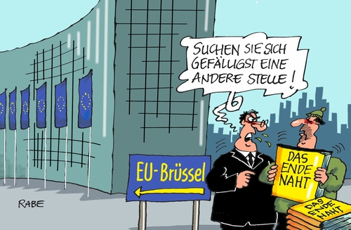 Cartoon: Brüssel Ende (medium) by RABE tagged eu,europa,brüssel,flüchtlingsgipfel,flüchtlingskrise,flüchtlingsstrom,balkanroute,rabe,ralf,böhme,cartoon,karikatur,pressezeichnung,farbcartoon,tagescartoon,griechenlandkrise,zerfall,austritt,ende,zentrale,eu,europa,brüssel,flüchtlingsgipfel,flüchtlingskrise,flüchtlingsstrom,balkanroute,rabe,ralf,böhme,cartoon,karikatur,pressezeichnung,farbcartoon,tagescartoon,griechenlandkrise,zerfall,austritt,ende,zentrale