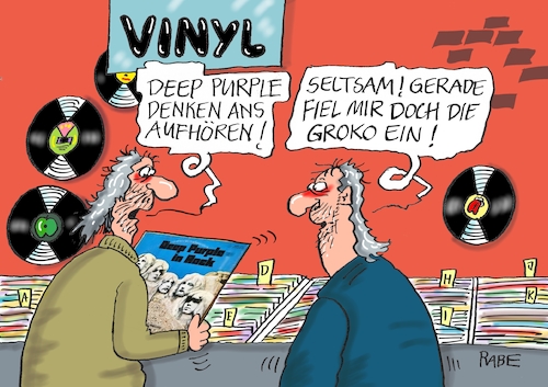 Cartoon: Deep Purple (medium) by RABE tagged deep,purple,hardrock,schallplatten,rockkonzerte,auftriit,rockerrente,schluss,konzert,bühnenshow,ian,gillen,roger,glover,rabe,ralf,böhme,cartoon,karikatur,pressezeichnung,farbcartoon,tagescartoon,vinyl,recordshop,hardrocker,fans,deep,purple,hardrock,schallplatten,rockkonzerte,auftriit,rockerrente,schluss,konzert,bühnenshow,ian,gillen,roger,glover,rabe,ralf,böhme,cartoon,karikatur,pressezeichnung,farbcartoon,tagescartoon,vinyl,recordshop,hardrocker,fans