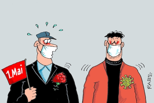 Cartoon: Durch die Blume gesagt (medium) by RABE tagged virus,corona,pandemie,coronakrise,rabe,ralf,böhme,cartoon,karikatur,pressezeichnung,farbcartoon,tagescartoon,viren,virenschutz,mundschutz,desinfektion,föderal,föderalismus,ländersache,erster,mai,maidemo,maikundgebung,mainelke,nelke,anstecknadel,virus,corona,pandemie,coronakrise,rabe,ralf,böhme,cartoon,karikatur,pressezeichnung,farbcartoon,tagescartoon,viren,virenschutz,mundschutz,desinfektion,föderal,föderalismus,ländersache,erster,mai,maidemo,maikundgebung,mainelke,nelke,anstecknadel