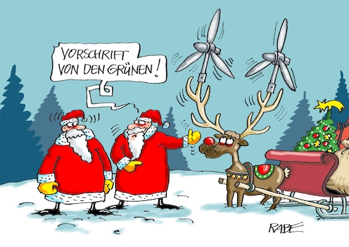 Cartoon: Durchgedreht (medium) by RABE tagged ampel,ampelkoalition,koalitionsvertrag,fdp,spd,grüne,rabe,ralf,böhme,cartoon,karikatur,pressezeichnung,farbcartoon,tagescartoon,lupe,vergrößerung,lösungen,lösungsvorschläge,klimafreundlich,umwelt,windkraft,weihnachten,propeller,windräder,schlitten,rentier,geweih,rudolph,weihnachtsmann,weihnachtsbaum,geschenke,ampel,ampelkoalition,koalitionsvertrag,fdp,spd,grüne,rabe,ralf,böhme,cartoon,karikatur,pressezeichnung,farbcartoon,tagescartoon,lupe,vergrößerung,lösungen,lösungsvorschläge,klimafreundlich,umwelt,windkraft,weihnachten,propeller,windräder,schlitten,rentier,geweih,rudolph,weihnachtsmann,weihnachtsbaum,geschenke