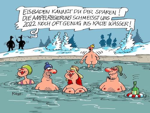 Cartoon: Eisbrecher (medium) by RABE tagged ampel,ampelkoalition,koalitionsvertrag,fdp,spd,grüne,rabe,ralf,böhme,cartoon,karikatur,pressezeichnung,farbcartoon,tagescartoon,lupe,vergrößerung,lösungen,lösungsvorschläge,silvester,corona,neujahr,eis,see,wasser,baden,eisbaden,eisdecke,ampel,ampelkoalition,koalitionsvertrag,fdp,spd,grüne,rabe,ralf,böhme,cartoon,karikatur,pressezeichnung,farbcartoon,tagescartoon,lupe,vergrößerung,lösungen,lösungsvorschläge,silvester,corona,neujahr,eis,see,wasser,baden,eisbaden,eisdecke