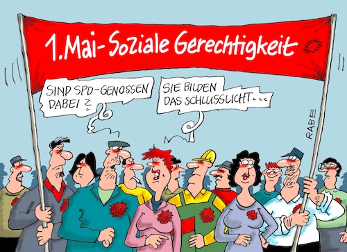 Cartoon: Erster Mai Kampftag (medium) by RABE tagged walpurgisnacht,hexen,hexentanzplatz,hexenbesen,nacht,rabe,ralf,böhme,cartoon,karikatur,pressezeichnung,farbcartoon,tagescrtoon,erster,mai,kampftag,feiertag,arbeiterklasse,sozial,gerechtigkeit,maidemo,spd,schlußlicht,umzug,transparent,walpurgisnacht,hexen,hexentanzplatz,hexenbesen,nacht,rabe,ralf,böhme,cartoon,karikatur,pressezeichnung,farbcartoon,tagescrtoon,erster,mai,kampftag,feiertag,arbeiterklasse,sozial,gerechtigkeit,maidemo,spd,schlußlicht,umzug,transparent