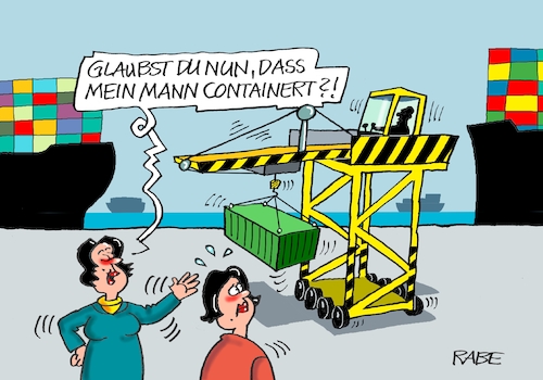 Cartoon: Es wird containert (medium) by RABE tagged gas,gassparen,gasnotstand,gasgeben,sanktionen,gasspeicher,gasheizung,rabe,ralf,böhme,cartoon,karikatur,pressezeichnung,farbcartoon,tagescartoon,robert,habeck,putin,ukrainekrieg,wumms,doppelwumms,armut,lebensmittel,supermarkt,container,lebensmittelcontainer,wegwerfgesellschaft,tafel,hafen,containerhafen,containerschiffe,kran,containern,gas,gassparen,gasnotstand,gasgeben,sanktionen,gasspeicher,gasheizung,rabe,ralf,böhme,cartoon,karikatur,pressezeichnung,farbcartoon,tagescartoon,robert,habeck,putin,ukrainekrieg,wumms,doppelwumms,armut,lebensmittel,supermarkt,container,lebensmittelcontainer,wegwerfgesellschaft,tafel,hafen,containerhafen,containerschiffe,kran,containern