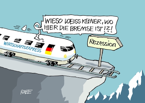 Cartoon: Expressgut (medium) by RABE tagged merz,union,kanzler,fritze,koalition,spd,klingbeil,bundesregierung,rabe,ralf,böhme,cartoon,karikatur,pressezeichnung,farbcartoon,tagescartoon,trump,putin,krisen,tv,nachrichten,express,wirtschaftsexpress,rezession,abgrund,zug,schiene,notbremse,abschwung,merz,union,kanzler,fritze,koalition,spd,klingbeil,bundesregierung,rabe,ralf,böhme,cartoon,karikatur,pressezeichnung,farbcartoon,tagescartoon,trump,putin,krisen,tv,nachrichten,express,wirtschaftsexpress,rezession,abgrund,zug,schiene,notbremse,abschwung
