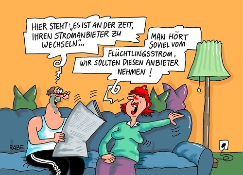 Cartoon: Flüchtlingsstrom (medium) by RABE tagged syrien,flüchtlingskonfernz,hilfsaktionen,steinmeier,flüchtlinge,flüchtlingsstrom,nachbarstaaten,is,islamisten,auswanderung,flucht,rabe,ralf,böhme,cartoon,karikatur,pressezeichnung,farbcartoon,tagescartoon,strom,stromanbieter,wechsel,stromkundenstromkosten,stromtarif,syrien,flüchtlingskonfernz,hilfsaktionen,steinmeier,flüchtlinge,flüchtlingsstrom,nachbarstaaten,is,islamisten,auswanderung,flucht,rabe,ralf,böhme,cartoon,karikatur,pressezeichnung,farbcartoon,tagescartoon,strom,stromanbieter,wechsel,stromkundenstromkosten,stromtarif