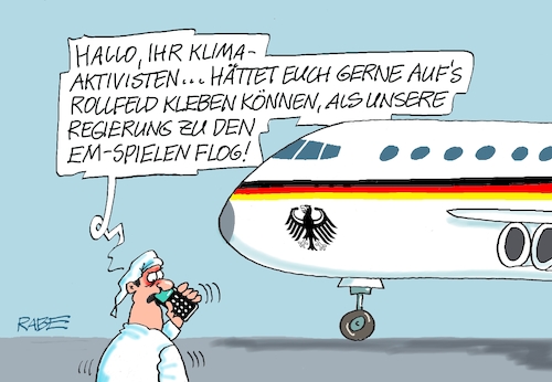 Cartoon: Flugbereitschaft (medium) by RABE tagged ampel,ampelregierung,rot,grün,gelb,fdp,spd,grüne,rabe,ralf,böhme,cartoon,karikatur,pressezeichnung,farbcartoon,tagescartoon,pöbelei,pöbler,bestrafung,regelung,beschimpfung,bundestag,abgeordnete,flugbereitschaft,regierungsflieger,em,europameisterschaft,fußball,spiele,kurzstreckenflüge,steuergelder,verschwendung,michel,klimaaktivisten,klimakleber,rollfed,startbahn,kleber,ampel,ampelregierung,rot,grün,gelb,fdp,spd,grüne,rabe,ralf,böhme,cartoon,karikatur,pressezeichnung,farbcartoon,tagescartoon,pöbelei,pöbler,bestrafung,regelung,beschimpfung,bundestag,abgeordnete,flugbereitschaft,regierungsflieger,em,europameisterschaft,fußball,spiele,kurzstreckenflüge,steuergelder,verschwendung,michel,klimaaktivisten,klimakleber,rollfed,startbahn,kleber