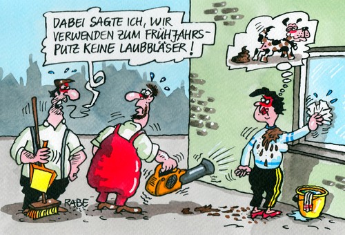 Cartoon: Frühjahrsputz (medium) by RABE tagged frühling,frühlingswetter,frühjahr,frühjahrsputz,saubermachen,reinigung,frühlingsgefühle,dreck,unrat,besen,kehrschaufel,eimer,wischlappen,strassen,wege,parks,rabe,ralf,böhme,cartoon,karikatur,pressezeichnung,farbcartoon,stadt,innenstadt,gehweg,hunde,hundehaufen,hundekot,hundescheisse,hundekacke,bläser,laubbläser,frühling,frühlingswetter,frühjahr,frühjahrsputz,saubermachen,reinigung,frühlingsgefühle,dreck,unrat,besen,kehrschaufel,eimer,wischlappen,strassen,wege,parks,rabe,ralf,böhme,cartoon,karikatur,pressezeichnung,farbcartoon,stadt,innenstadt,gehweg,hunde,hundehaufen,hundekot,hundescheisse,hundekacke,bläser,laubbläser