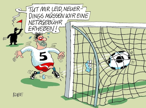 Cartoon: Gebührenfalle (medium) by RABE tagged inflation,inflationsrate,eu,eurozone,energiepreise,steigerung,rabe,ralf,böhme,cartoon,karikatur,pressezeichnung,farbcartoon,tagescartoon,netz,netzgebühr,tor,fussball,treffer,energiekosten,stromkosten,ampel,klimawandel,schiedsrichter,stromriesen,nordstream,inflation,inflationsrate,eu,eurozone,energiepreise,steigerung,rabe,ralf,böhme,cartoon,karikatur,pressezeichnung,farbcartoon,tagescartoon,netz,netzgebühr,tor,fussball,treffer,energiekosten,stromkosten,ampel,klimawandel,schiedsrichter,stromriesen,nordstream