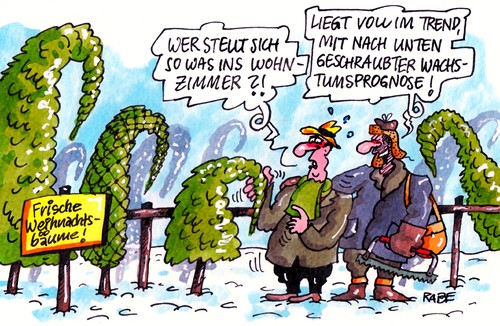 Cartoon: Geschraubtes (medium) by RABE tagged wirtschaftsprognose,prognose,konjunktur,aufschwung,abschwung,euro,krise,eurokrise,rabe,ralf,böhme,cartoon,karikatur,wachstum,wachstumsprognose,weihnachtsbaum,weihnachten,tannenbaum,weihnachtsbaumverkauf,fichte,tanne,nordmanntanne,verkäufer,kunde,trend,christmas,bescherung,griechenland,schulden,schuldenschnitt,eu,wirtschaftsbosse,manager,werksschließung,finanzchefs,brüssel,wirtschaftsprognose,prognose,konjunktur,aufschwung,abschwung,euro,krise,eurokrise,rabe,ralf,böhme,cartoon,karikatur,wachstum,wachstumsprognose,weihnachtsbaum,weihnachten,tannenbaum,weihnachtsbaumverkauf,fichte,tanne,nordmanntanne,verkäufer,kunde,trend,christmas,bescherung,griechenland,schulden,schuldenschnitt,eu,wirtschaftsbosse,manager,werksschließung,finanzchefs,brüssel