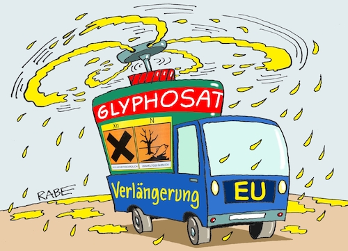 Cartoon: Glyphosat (medium) by RABE tagged eu,brüssel,rede,nation,lage,uschi,ursula,von,der,leyen,rabe,ralf,böhme,cartoon,karikatur,pressezeichnung,farbcartoon,tagescartoon,glyphosat,bauern,felder,umweltgift,umweltgefahr,verlängerung,kanister,propeller,versprühung,sprühregen,gift,mensch,tier,verwendung,eu,brüssel,rede,nation,lage,uschi,ursula,von,der,leyen,rabe,ralf,böhme,cartoon,karikatur,pressezeichnung,farbcartoon,tagescartoon,glyphosat,bauern,felder,umweltgift,umweltgefahr,verlängerung,kanister,propeller,versprühung,sprühregen,gift,mensch,tier,verwendung