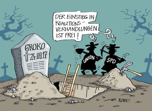 Cartoon: Grabräuber (medium) by RABE tagged groko,sondierung,koalitionsverhandlungen,csu,cdu,union,merkel,seehofer,spd,schulz,rabe,ralf,böhme,cartoon,karikatur,pressezeichnung,farbcartoon,tagescartoon,friedhof,gottesacker,grab,grabräuber,einstieg,groko,sondierung,koalitionsverhandlungen,csu,cdu,union,merkel,seehofer,spd,schulz,rabe,ralf,böhme,cartoon,karikatur,pressezeichnung,farbcartoon,tagescartoon,friedhof,gottesacker,grab,grabräuber,einstieg