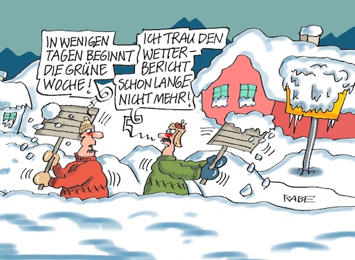 Cartoon: Grüne Woche (medium) by RABE tagged kälte,winter,frost,eis,schnee,wetter,wetterbericht,eisglätte,dauerfrost,cartoon,karikatur,rabe,ralf,böhme,tageszeichnung,farbcartoon,pressezeichnung,feuerwehr,kind,eisen,metall,zunge,klima,klimakleber,wettervorhersage,grün,ausstellung,messe,agrarmesse,bauer,landwirtschaft,kälte,winter,frost,eis,schnee,wetter,wetterbericht,eisglätte,dauerfrost,cartoon,karikatur,rabe,ralf,böhme,tageszeichnung,farbcartoon,pressezeichnung,feuerwehr,kind,eisen,metall,zunge,klima,klimakleber,wettervorhersage,grün,ausstellung,messe,agrarmesse,bauer,landwirtschaft