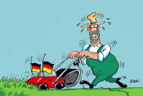 Cartoon: Halbmast (medium) by RABE tagged fußball,fussball,bundesliga,meistertitel,fußballer,bayern,münchen,bayer,leverkusen,rabe,ralf,böhme,cartoon,karikatur,pressezeichnung,frabcartoon,tagescartoon,schild,meister,schuß,ecke,eckball,sport,em,europameisterschaft,aus,heimreise,halbmast,flagge,deutschlanflage,rasen,rasenmäher,gärtner,fußball,fussball,bundesliga,meistertitel,fußballer,bayern,münchen,bayer,leverkusen,rabe,ralf,böhme,cartoon,karikatur,pressezeichnung,frabcartoon,tagescartoon,schild,meister,schuß,ecke,eckball,sport,em,europameisterschaft,aus,heimreise,halbmast,flagge,deutschlanflage,rasen,rasenmäher,gärtner