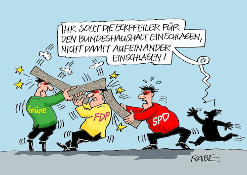 Cartoon: Haue Haue (medium) by RABE tagged olaf,scholz,bundeskanzler,ankündigung,zeitenwende,ergebnisse,opposition,union,rabe,ralf,böhme,cartoon,karikatur,pressezeichnung,farbcartoon,tagescartoon,kluft,spalt,brücke,ampel,ampelregierung,abgrund,bundeshaushalt,eckwerte,eckpfeiler,haue,schlägerei,pfosten,finanzminister,lindner,haushalt,haushaltsentwurf,finanzierung,finanzierungslücken,olaf,scholz,bundeskanzler,ankündigung,zeitenwende,ergebnisse,opposition,union,rabe,ralf,böhme,cartoon,karikatur,pressezeichnung,farbcartoon,tagescartoon,kluft,spalt,brücke,ampel,ampelregierung,abgrund,bundeshaushalt,eckwerte,eckpfeiler,haue,schlägerei,pfosten,finanzminister,lindner,haushalt,haushaltsentwurf,finanzierung,finanzierungslücken